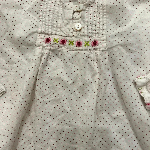 Powell Craft Embroidered Polka Dot Girl’s Blouse - Picture 3 of 7